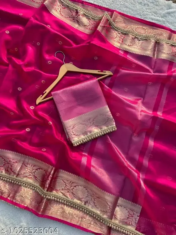Tissue_Mohmaya_Maharani_Razeberry_Tissue_Silk_Saree_Meena_Booty_All_Over_With_Moti_Lace_Attached