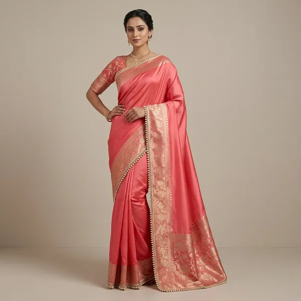 Soft_Silk_Sundra_Vastra_Kathbaan_Peach_Saree_With_Premium_Moti_Lace_Attached