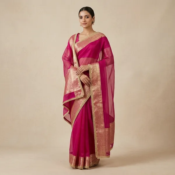 Exclusive_Banarasi_Collection_Maharani_Soft_Banarasi_Rani_Tissue_Silk_Saree_With_Moti_Lace_Attached