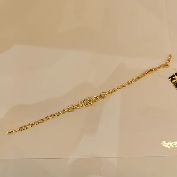 Gold_Tone_Rhinestone_Link_Bracelet_for_Women