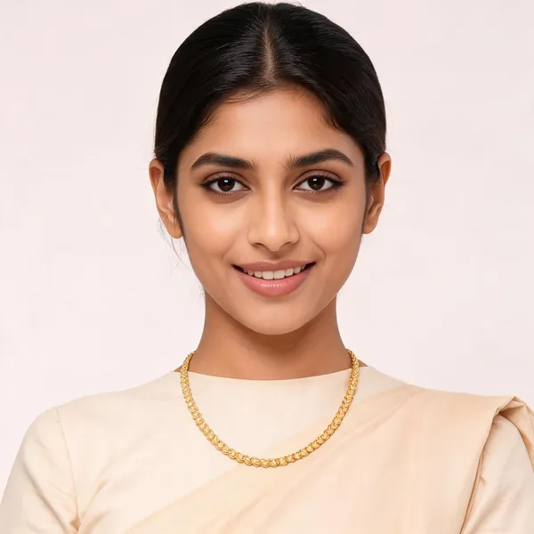 Gold_Tone_Traditional_Ornamental_Chain_Necklace_For_Women
