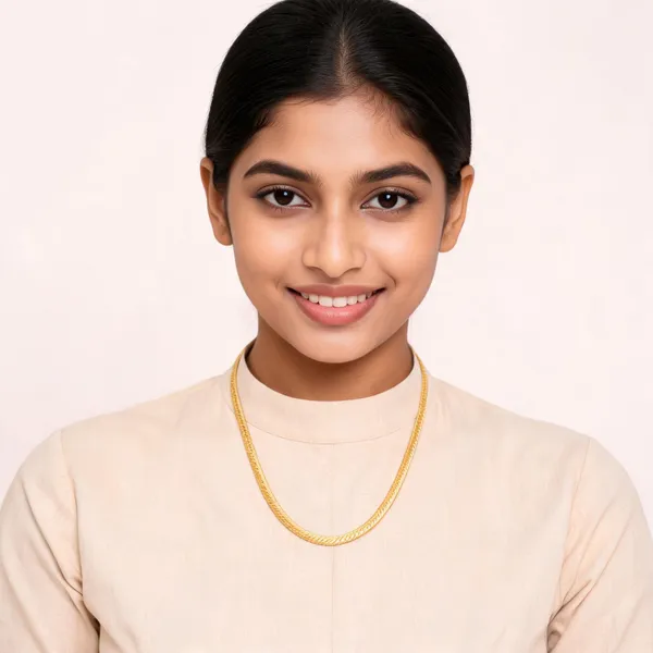 Gold_Tone_Woven_Chain_Necklace_For_Women