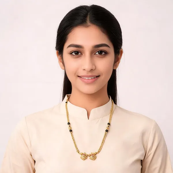 Gold_Tone_Black_Beaded_Dual_Chain_Mangalsutra_For_Women