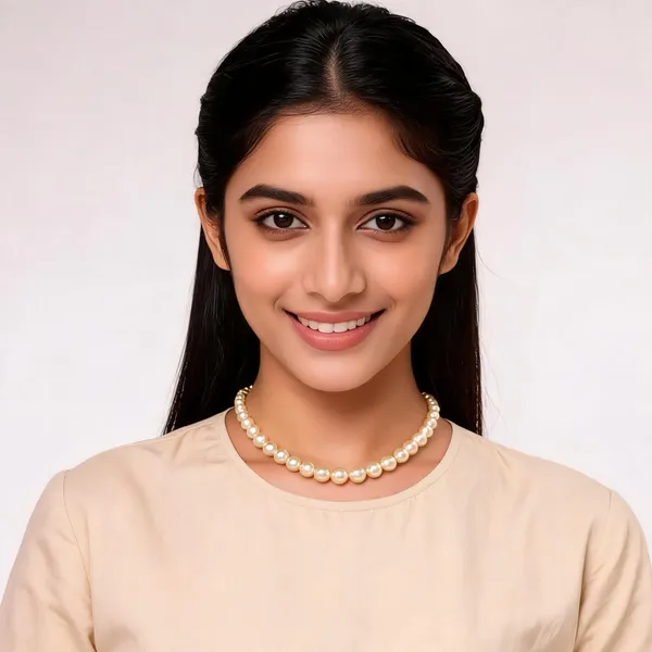 Gold_Tone_Graduated_Pearl_Strand_Necklace_For_Women