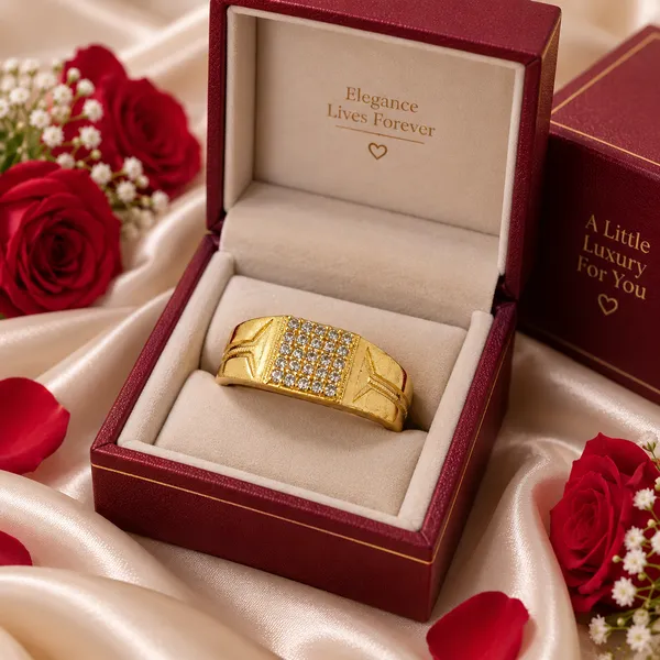 Gold_Tone_Rectangular_Clear_Stone_Studded_Ring_For_men