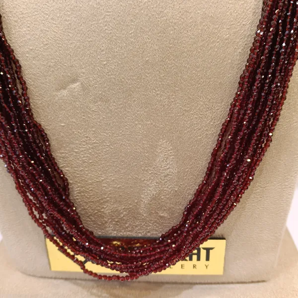 Red_Beaded_Multi-Strand_Necklace_For_Women