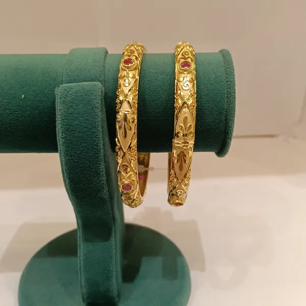 Gold-Tone_Embellished_Bangles_For_Women