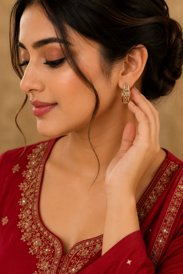 Gold_Tone_Earring_For_Women