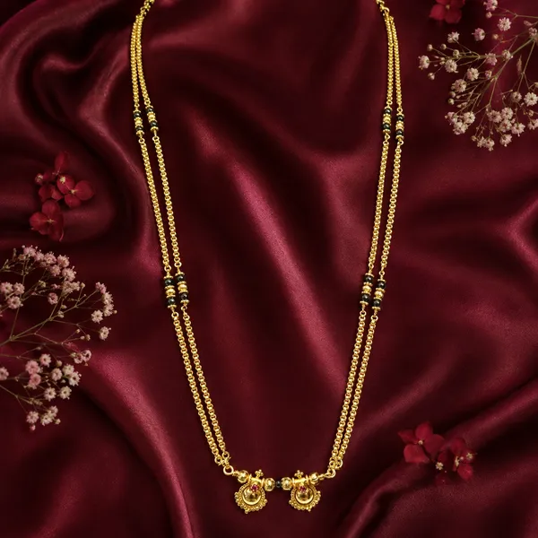 Gold_Tone_Black_Beaded_Dual_Chain_Mangalsutra_For_Women