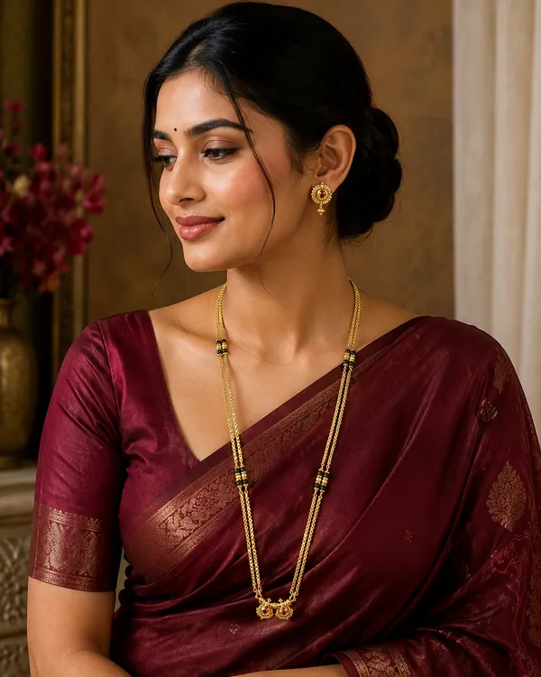 Gold_Tone_Black_Beaded_Dual_Chain_Mangalsutra_For_Women