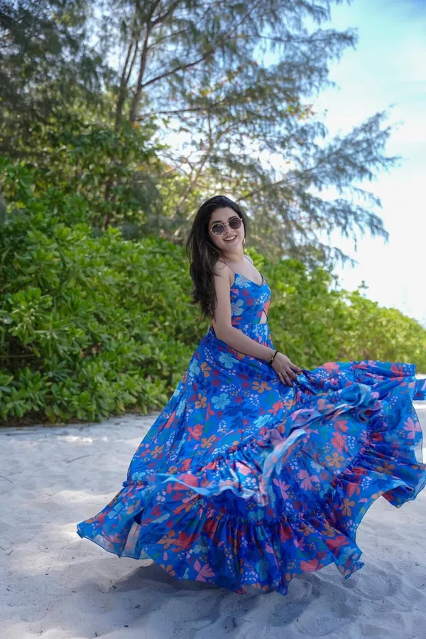 Blue_Floral_Print_Fit_And_Flare_Maxi_Dress_For_Women