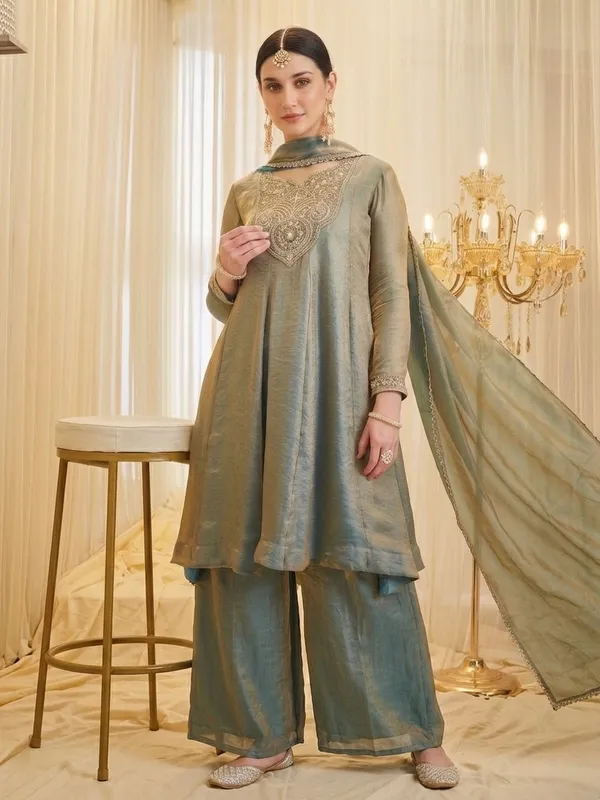 Sage_Green_Fandy_Silk_Embroidered_Anarkali_Suit_Set_For_Women