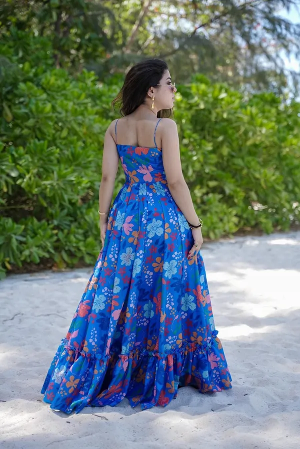 Blue_Floral_Print_Fit_And_Flare_Maxi_Dress_For_Women