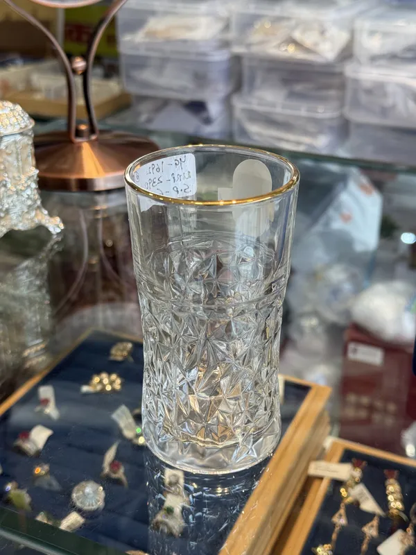 Glass_Geometric_Cut_Pattern_Tumbler_Set_Of_6