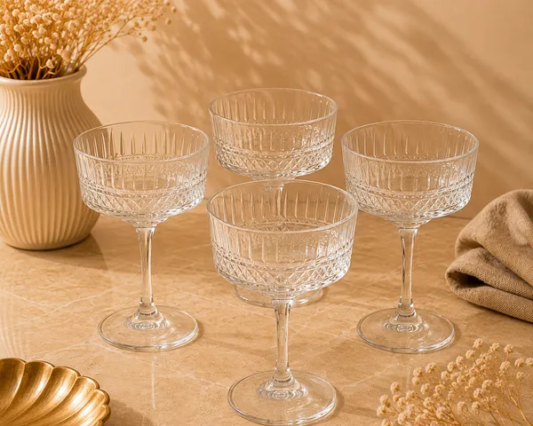 Glass_Barware_Textured_Pattern_Coupe_Glass_Set_Of_4