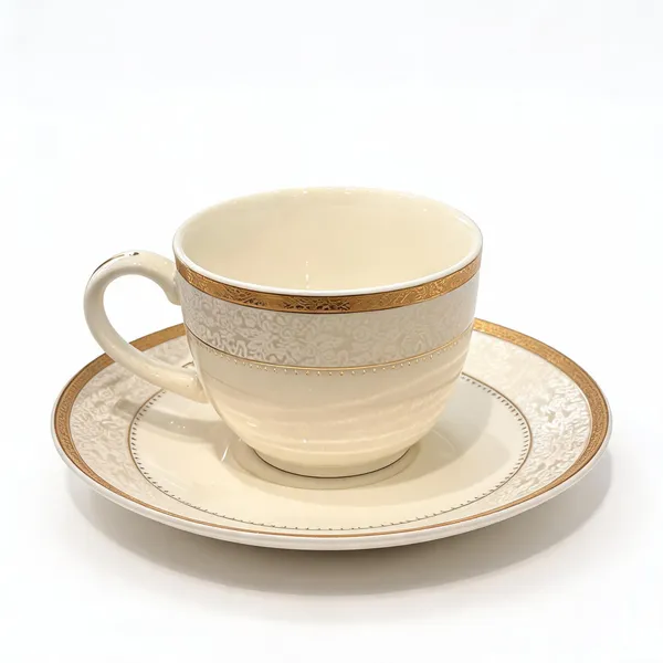Ceramic_Ornamental_Gold_Trim_Tea_Cup_And_Saucer_Set