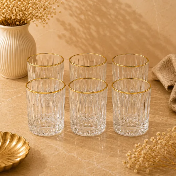 Glass_Ribbed_Gold_Rim_Tumbler_Set_Of_6_With_Gift_Box