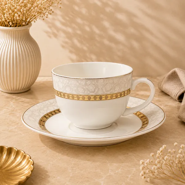 Ceramic_Classic_Gold_Pattern_Tea_Cup_And_Saucer_Set_of_12_{6+6}
