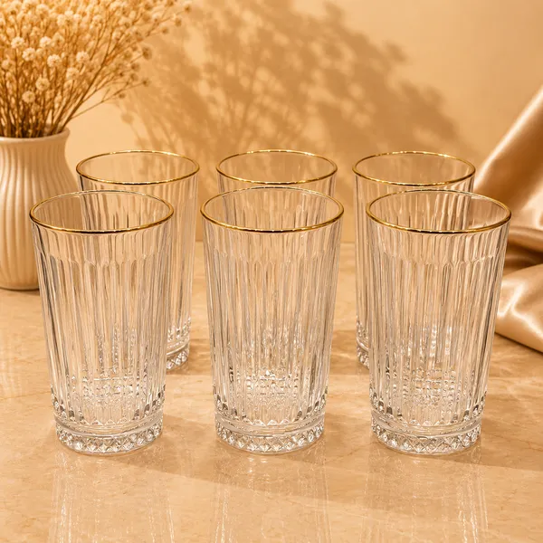 Glass_Ribbed_Gold_Rim_Tumbler_Set_Of_6