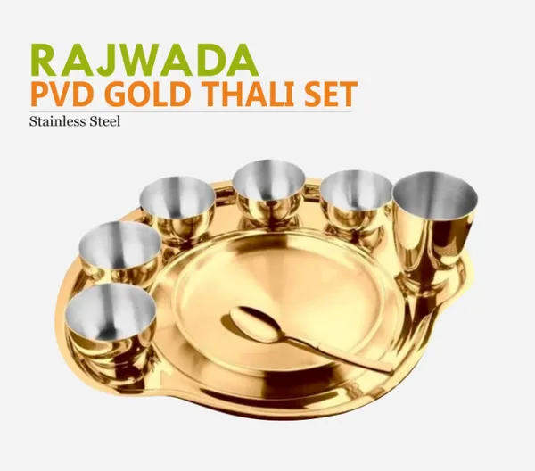 Metal_Gold_Finish_PVD_Coating_Rajwadi_Thali_Set