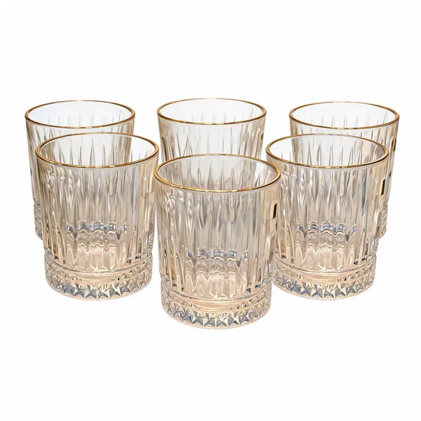 Glass_Ribbed_Gold_Rim_Tumbler_Set_Of_6