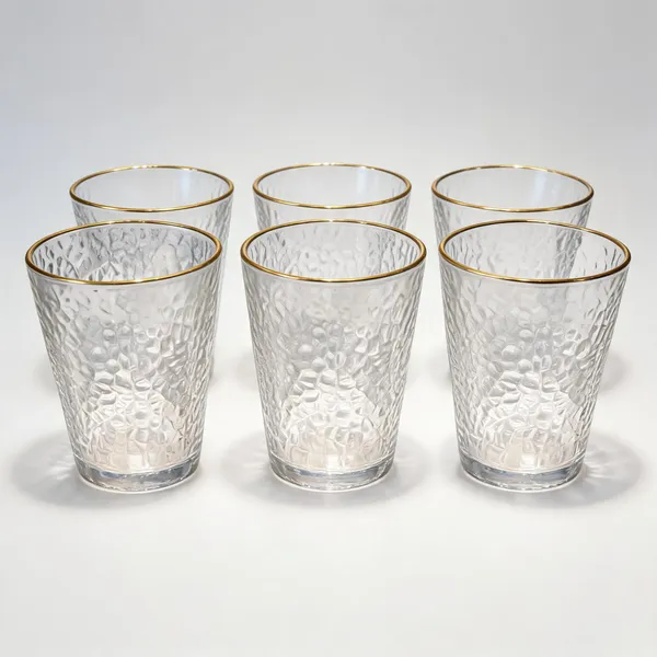 Glass_Textured_Gold_Rim_Tumbler_Set_Of_6