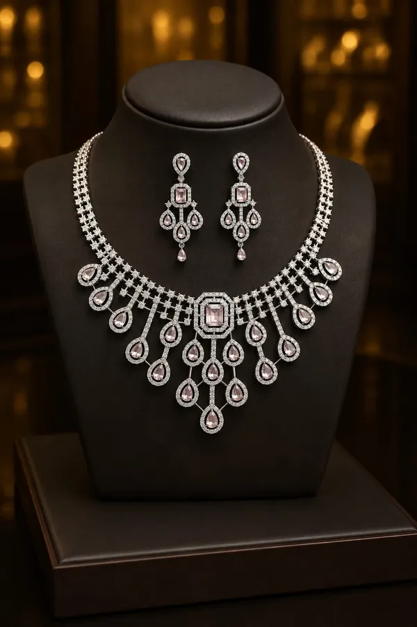 Pink_American_Diamond_Pink_Stone_Necklace_Set_With_Earrings_For_Women