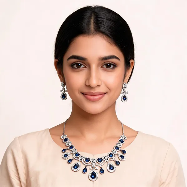 Silver_Blue_Stone_American_Diamond_Necklace_Set_With_Earrings_For_Women