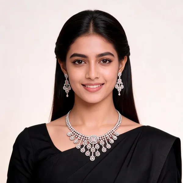 Silver_American_Diamond_Stone_Detail_Necklace_Set_With_Earrings_For_Women