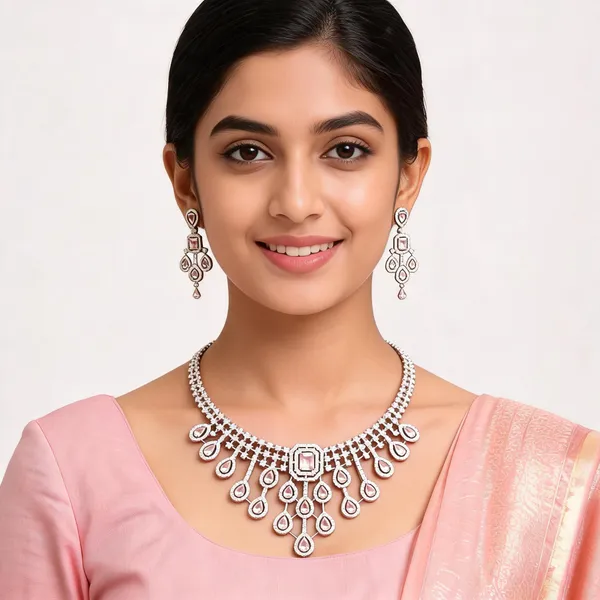 Pink_American_Diamond_Pink_Stone_Necklace_Set_With_Earrings_For_Women