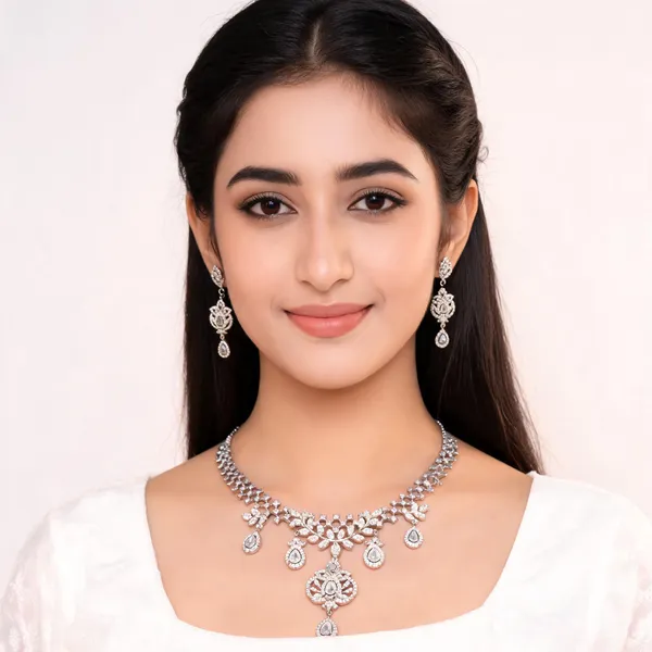 Silver_American_Diamond_Stone_Studded_Floral_Necklace_Set_With_Earrings_For_Women