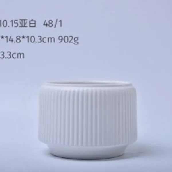 White_Ceramic_Decorative_Planter_Pot_Living_Areas