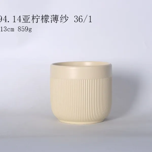Ceramic_Ribbed_Cream_Planter_Pot