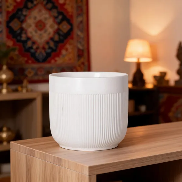 White_Ceramic_Planter_Pot_Living_Areas