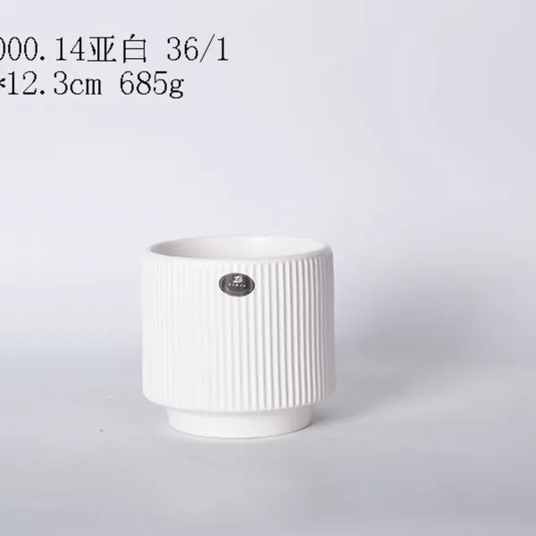 White_Ceramic_Planter_Pot_Living_Areas