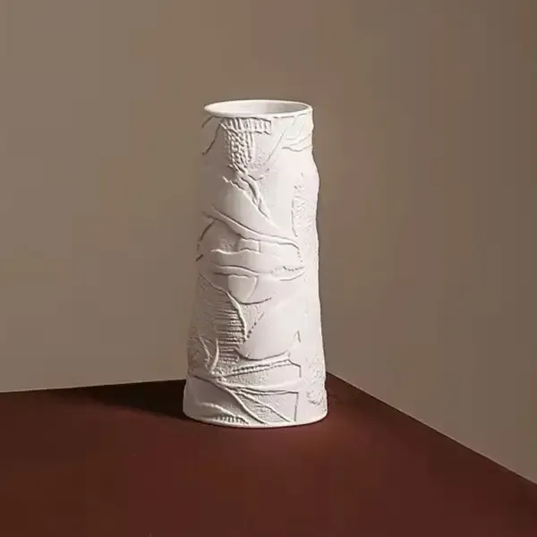 Black_Textured_Cylindrical_Vase