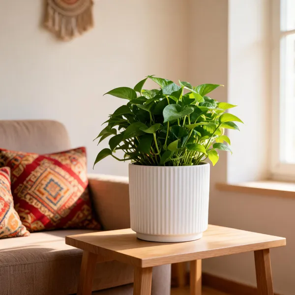 White_Ceramic_Plant_Pot_Living_Areas