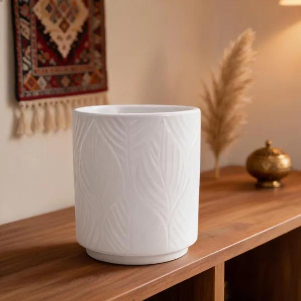 White_Ceramic_Planter_Pot_Living_Areas