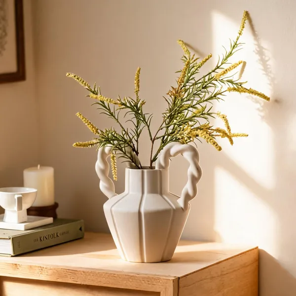 White_Ceramic_Decorative_Vase_Living_Areas