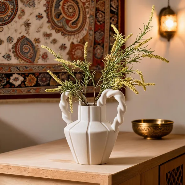 White_Ceramic_Decorative_Vase_Living_Areas