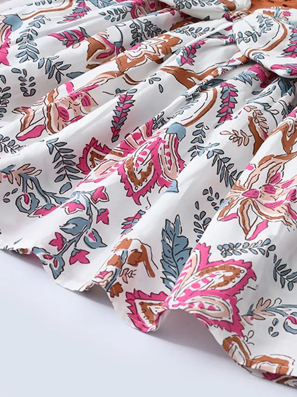 Baby_Girls_Printed_Cotton_Woven_Fit_And_Flare_Dress_With_Puff_Sleeves_And_Bow_Appilque_Rust_Brown_And_White