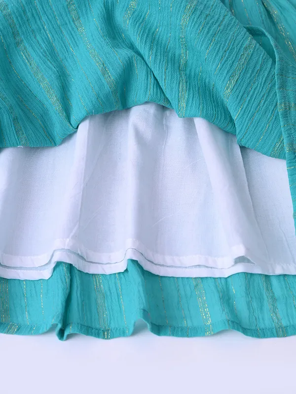 Bella_Moda_Girls_Fancy_Full_Sleeve_Dress_With_Contrast_Cuff_And_Belt