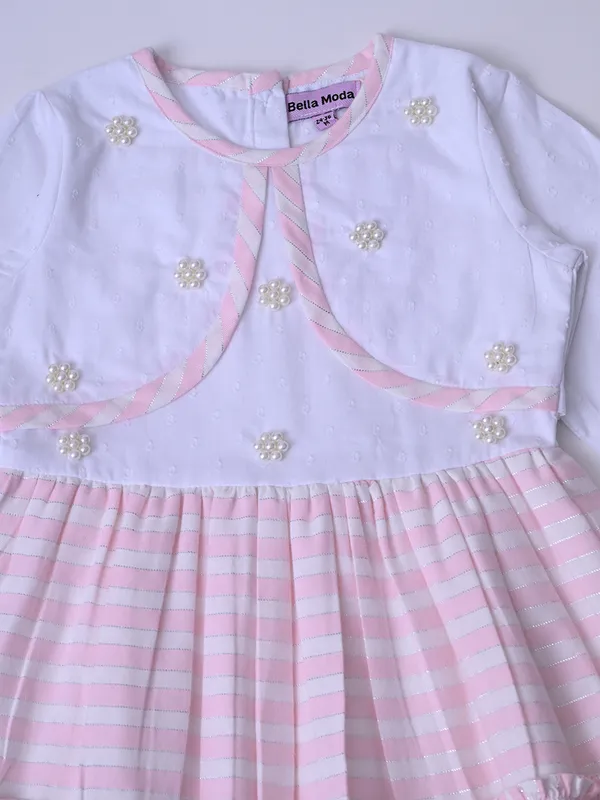 Bella_Moda_Baby_Girls_Striped_Dress_With_Embellished_Yoke_And_Frill_Hem