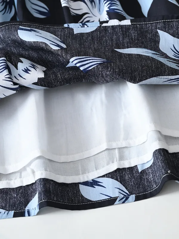 Bella_Moda_Cotton_Balloon_Sleeves_Fit_And_Flare_Printed_Dress_Navy_Blue