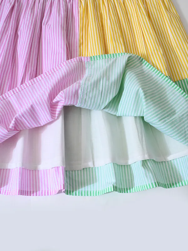 Bella_Moda_Cotton_Woven_Girls_Color_Block_Striped_Shirt_Dress_With_Sling_Bag