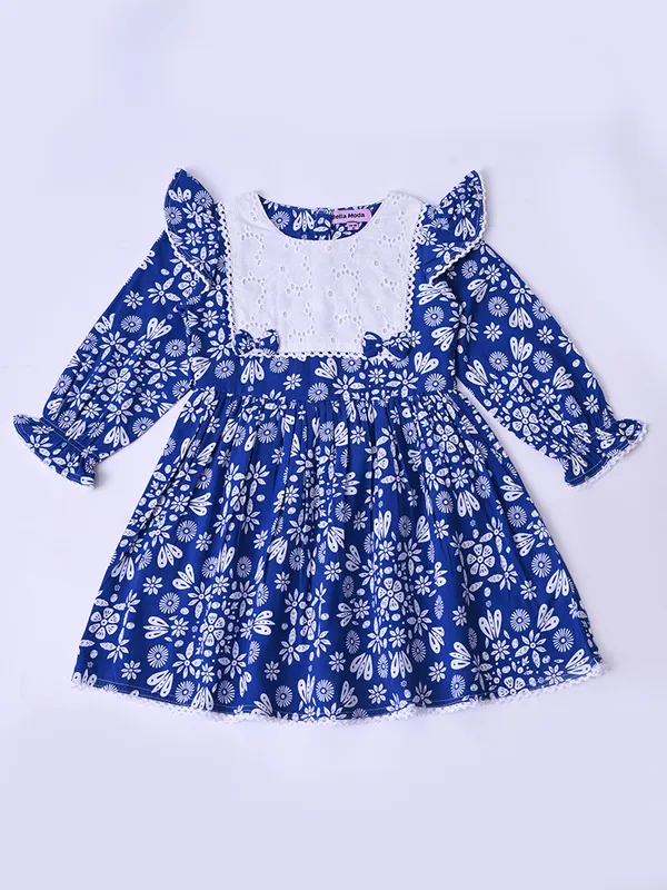 Bella_Moda_Baby_Girls_Floral_Printed_Dress_With_Embroidered_Yoke_And_Bow_Detail