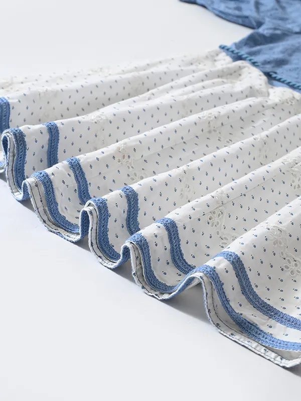Bella_Moda_Cotton_Woven_Girls_Blue_And_White_Polka_Dot_Dress_With_Puff_Sleeves_And_Waist_Tie