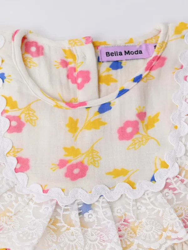 Bella_Moda_Cotton_Sleeveless_Lace_Detailing_Dress_Yellow