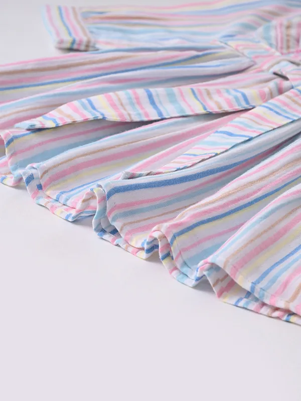 Bella_Moda_Baby_Girls_Striped_Dress_With_Shirt_Collar_Pintuck_Detail_And_Waist_Tie
