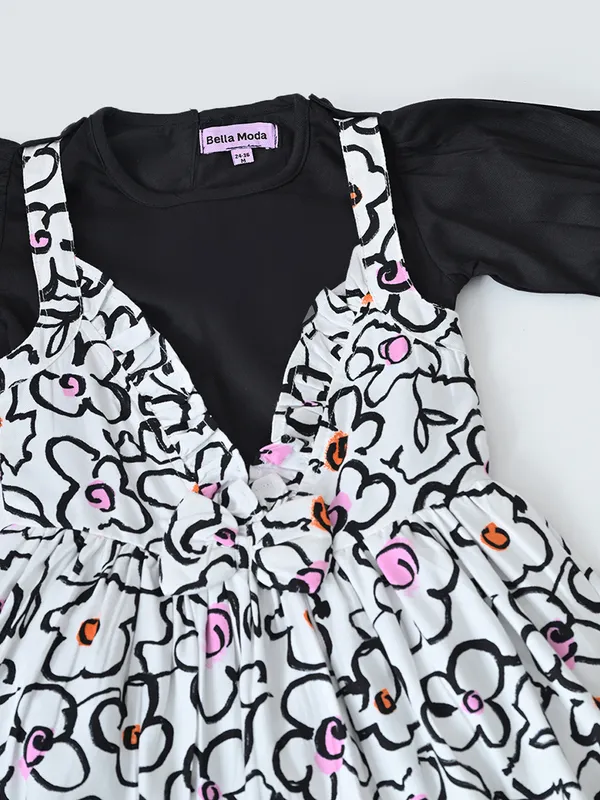 Bella_Moda_Cotton_Woven_Puff_Sleeve_Floral_Print_Fit_And_Flare_Dress